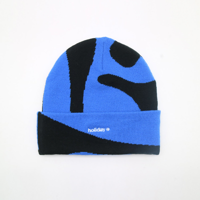 Unisex acryl gebreide manchette bonnetjes winter 58cm Custom logo
