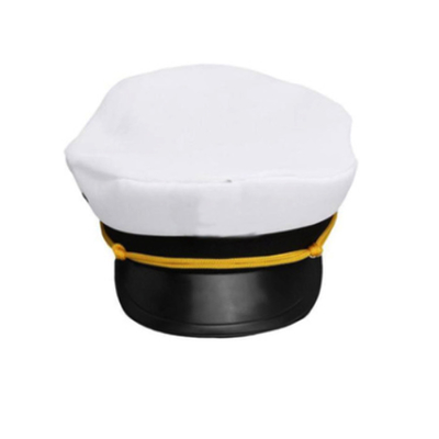 Promotie Witte Zeeman Kapitein Hat, Lege Gepersonaliseerde Kapiteinshoed