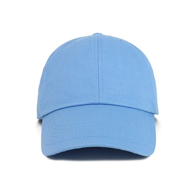 OEM Blauwe Kleur niets Logo Cotton Fabric Baseball Cap