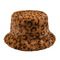 De herfst en de winter bindt de nieuwe van de de pluchekleur van de Emmerhoed de luipaarddruk de hoeden warme hoed van het kleurstofbassin