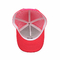 Witte en Roze Menselijke Hoofd Katoenen Vrachtwagenchauffeur Mesh Cap Embroidered Logo