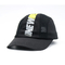 Stijlvolle hiphop 5 panel camper hoed met geweven logo contrast steken