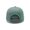 Groene vintage katoen verstelbare snap back blanco vaste kleur vlakke rand snapback cap 3d borduur snapback
