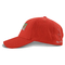 Rode hoeden van de goede kwaliteits de rode 6 paneel gebogen GLB sublimatie