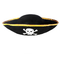 Decoratieve Zwarte Halloween-Piraathoed, de Unieke Funky Gevormde Schedel van Festivalhoeden