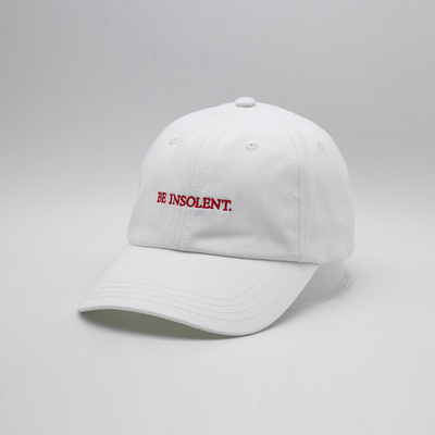 OEM 6 Panel 100% katoen plain Flat Embroidery Baseball Cap Onstructureerbaar Verstelbaar