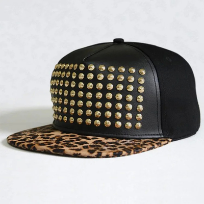 Onderkroon 5 Panel Snapback Cap Nylon Stof Met Buckel 2 Oogjes