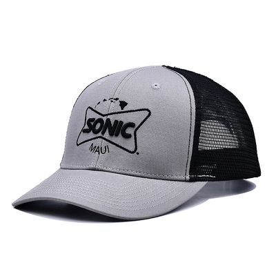 Trendy Classic Trucker Cap met voor gebogen visor Plastic Snapback Closure Logo Aanpassen Cool