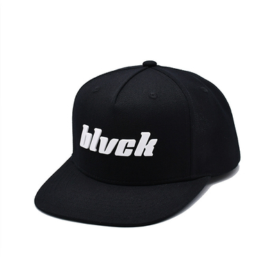 Custom rubber patch platte rand unisex snapback hoeden met borduur logo