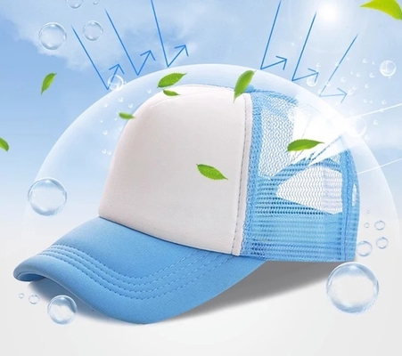 Op maat gemaakte truckerhoed met profielkronijn Unisex 5 panel mesh hoed