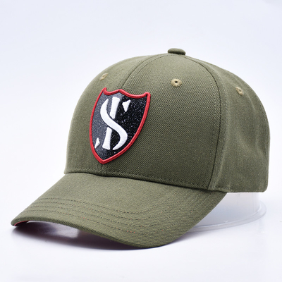 Custom Gorras Sportleverancier 6 Panel Groene Baseball Cap Hoogwaardige 3d Borduur Baseball Hoed