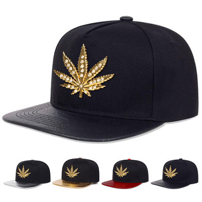 Nieuwe volwassenen 6 paneel snapback cap Custom twee-ton platte rand snapback cap