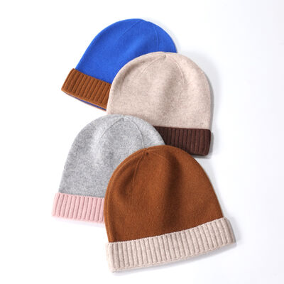 Professionele Beanie-fabrikant Nieuw Design Custom Beanie Hoed Warm Cotton Manschet Winterhoeden met Logo