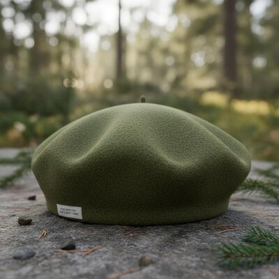 Klassieke groene barethoed met hoge duurzaamheid Handwas alleen zorg en alle seizoenen veelzijdigheid
