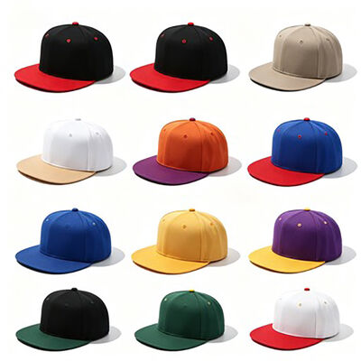 Cotton Flat Brim Snapback Hoeden Customized Logo Met Duurzame Stof Ideaal voor stedelijke mode Sport evenementen en Casual