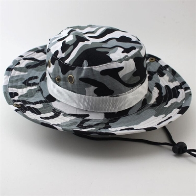 Het militaire de Jacht van Camouflagemesh boonie bucket cap for Wandeling Beklimmen