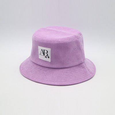 Purper GLB van het Flard100% Corduroy Vrouwen van Vissersbucket hat woven