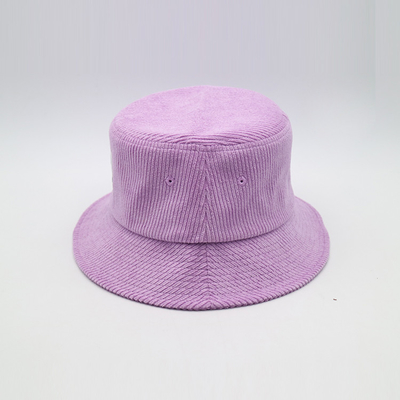 Purper GLB van het Flard100% Corduroy Vrouwen van Vissersbucket hat woven