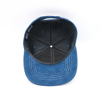 7 Comité Vlakke van het de Hoeden100% Corduroy Denim van Randsnapback Magische de Bandkappen
