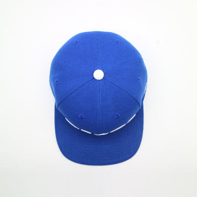 Volwassen Vlakke de Hoeden Plastic Sluiting 6 van Randsnapback Comités Blauwe Kleur