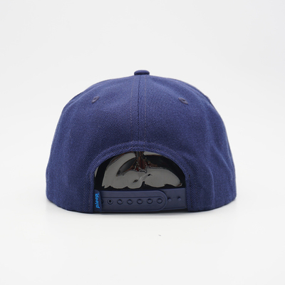 Acryl Vlakke Rand Snapback GLB van de manier de Blauwe Wol voor Unisex- Openlucht