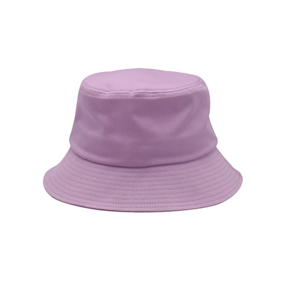 Van de Vissersbucket hat woven van het brieven Vlakke Borduurwerk het Flard100% Katoenen Keperstofpurple