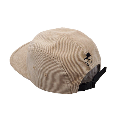 Crèmekleurige Corduroy Camper Cap Visor Unisex Premium Sport Hat