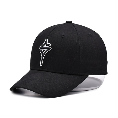 3D Borduurkatoen Baseball Cap Unisex Gebogen Rand Mode Volwassen Grootte