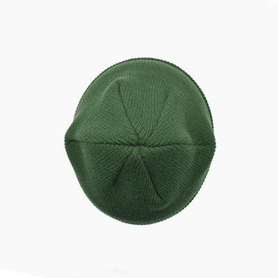 OEM Unieke Groen breit Beanie Hats With Embroidery Pattern