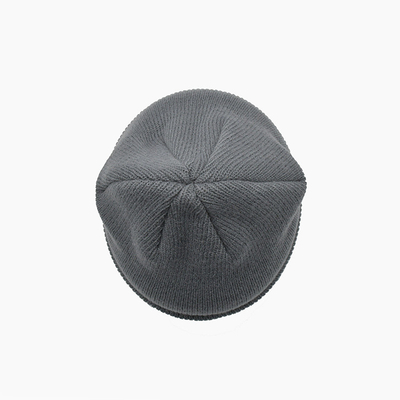 De unisex- Gepersonaliseerde Kleur van Gray Acrylic Polyester Knit Beanie Hoeden