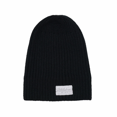 Brei de Acrylslouchy Beanie Streetwear Private Woven Label Visser Skull Hats Winter van Cuffed