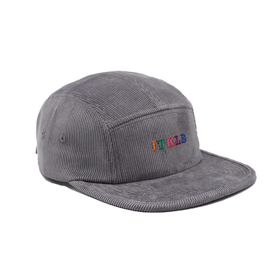 Cotton corduroy ongestructureerd 5 panel camper cap voor buiten hardlopen
