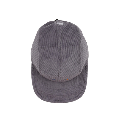Cotton corduroy ongestructureerd 5 panel camper cap voor buiten hardlopen