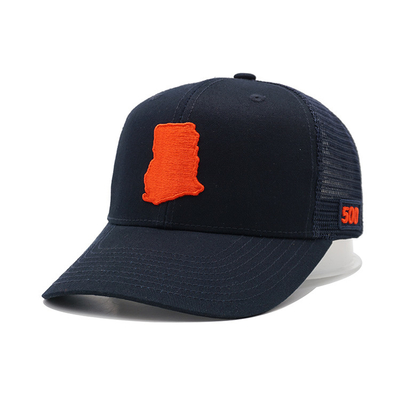 Snapback-pet met gebogen klep en katoenen zweetband