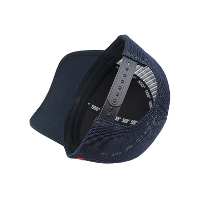 Snapback-pet met gebogen klep en katoenen zweetband