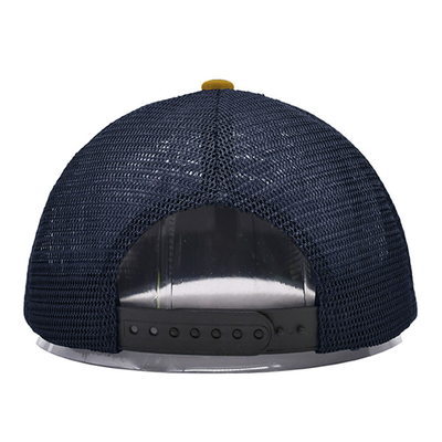 OEM Douane 6 Comité de Pre Gebogen van de Vrachtwagengorras van Randmesh snap back sports hats In het groot douane Logo Trucker Cap