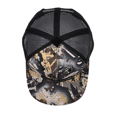 BSCI 6 Panel Papa Hoed Camo Sport Gorras Outdoor Classic Mens Trucker Cap
