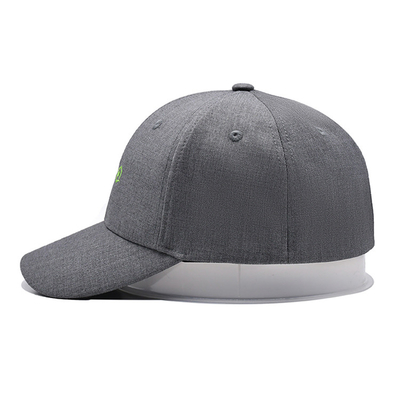 Structured Embroidered Baseball Caps Polyester Nylon Corduory Curved Visor