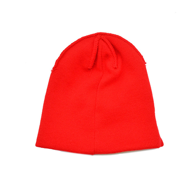Hoge kwaliteit maat logo Acrylische Skully Beanie Winter Unisex Visser gebreide hoeden Warm geribde manchet Gebreide Bea