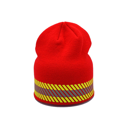 Hoge kwaliteit maat logo Acrylische Skully Beanie Winter Unisex Visser gebreide hoeden Warm geribde manchet Gebreide Bea
