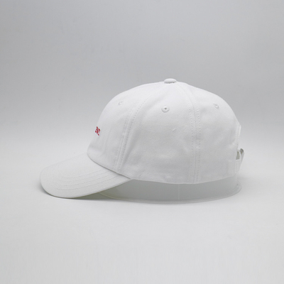 OEM 6 Panel 100% katoen plain Flat Embroidery Baseball Cap Onstructureerbaar Verstelbaar