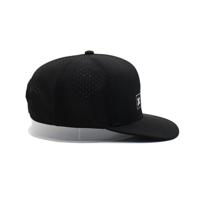 Groothandel Custom Men Low MOQ High Quality Woven /Leather Patch Logo 6 Panel Plain Cotton Flat Brim Snapback Gorras