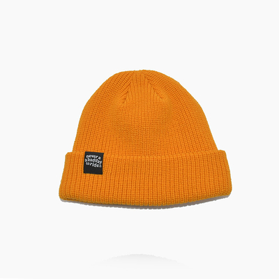 Custom Yellow Knit Beanie Hoeden 58cm Voor de Winter Unisex Volwassen