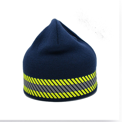 58cm Unisex gebreide bonnetjes in blauw groene kleur