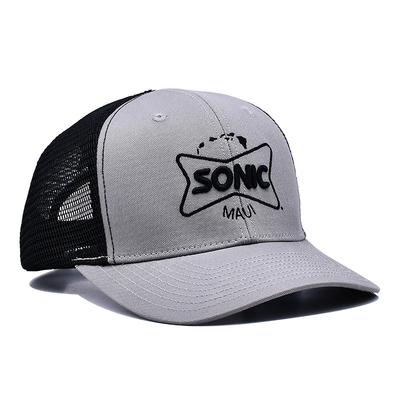 Trendy Classic Trucker Cap met voor gebogen visor Plastic Snapback Closure Logo Aanpassen Cool