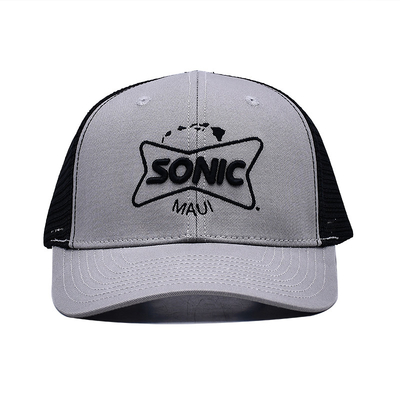 Trendy Classic Trucker Cap met voor gebogen visor Plastic Snapback Closure Logo Aanpassen Cool