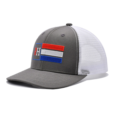 Voor gebogen Richardson 112 Trucker Hoeden 6 Panel Flat Borduur Custom Logo