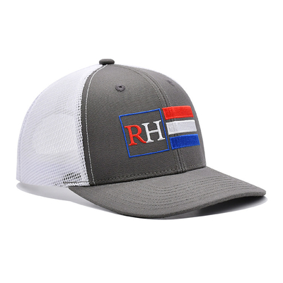 Voor gebogen Richardson 112 Trucker Hoeden 6 Panel Flat Borduur Custom Logo
