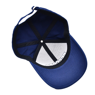 Custom High Quality 6 Panels Baseball Hoed Met Flat Embroidery Logo Matching Stoffen Kleur
