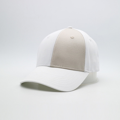 Unisex cap met gebogen zicht, geborduurd logo Baseball caps, contraststof en metalen achterste sluiting